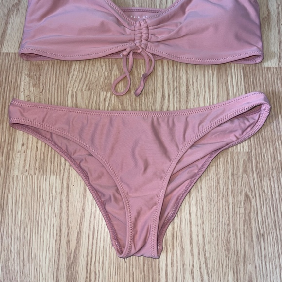 L. A. Hearts by PacSun Light Rose Pink 2 Piece Cheeky Bikini Size Small - Picture 2 of 7